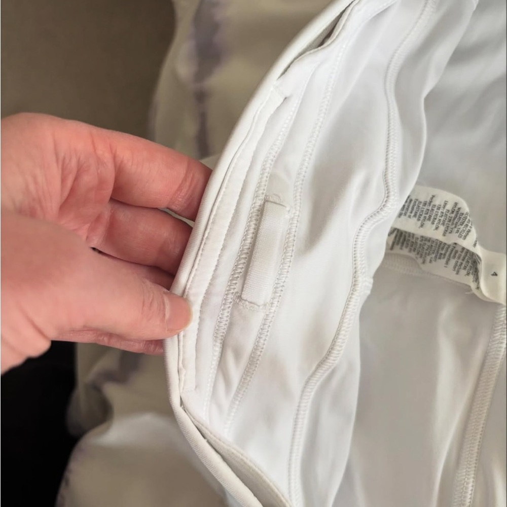lululemon athletica White Skort with Subtle Tie-Dye Detail - Picture 3 of 4